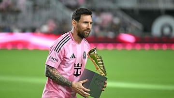 Lionel Messi es de oro; así recibió la Bota de la MLS