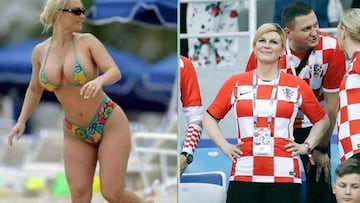 La presidenta croata víctima de una noticia falsa, una foto viral en bikini.