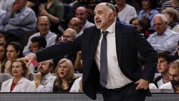 Pablo Laso Coach of Real Madrid Baloncesto   ACB LIGA ENDESA match between Real Madrid Baloncesto vs Gipuzkoa Basket at the WiZink Center stadium in Madrid, Spain, November 18, 2018 .