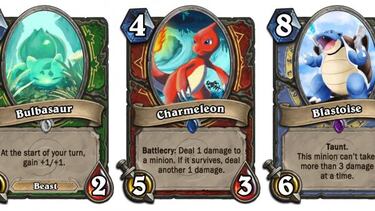 Los 151 Pokémon iniciales como cartas de HearthStone