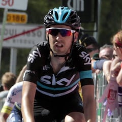 Mikel Nieve, maillot de la montaña del Giro de Italia