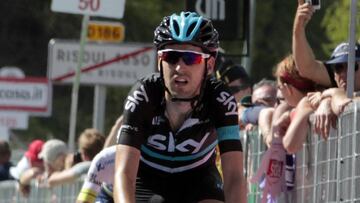 Mikel Nieve, maillot de la montaña del Giro de Italia
