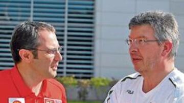 <b>BUENA RELACIÓN. </b>Ross Brawn ha manejado sus contactos para recibir el OK de Stefano Domenicali.