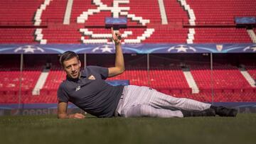 Lenglet, posando para As en un reportaje.