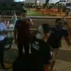 DT incluido: la arenga de los hinchas de Antofagasta en Brasil