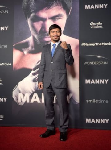 Manny Pacquiao presentó su película "Manny" en Los Ángeles. La belleza y el glamour se tomaron aquel momento.