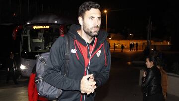 El Sevilla llegó ayer a última hora a Granada.