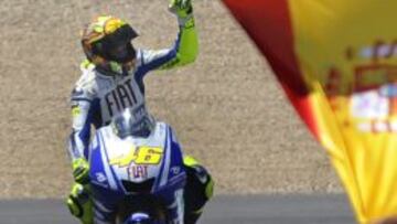 Rossi logró su sexta victoria jerezana en la categoría reina en 2009, año en el que se llevó su último título Mundial.