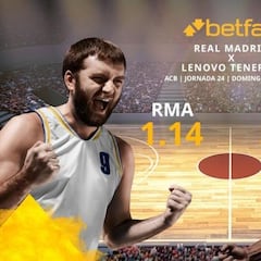 Real Madrid Baloncesto vs. Lenovo Tenerife: horario, TV, estadísticas, clasificación y pronósticos