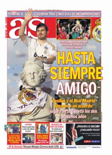 Las portadas de AS de julio