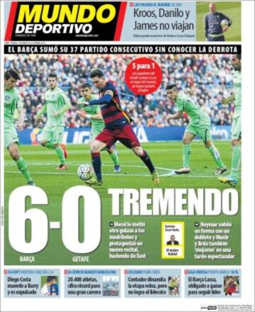 Portadas de la prensa mundial