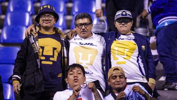Fans o Aficion during the 14th round match between Cruz Azul and Pumas UNAM as part of the Liga BBVA MX, Torneo Clausura 2025 at Cuauhtemoc Stadium, on April 05, 2025 in Puebla, Mexico.