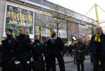 Seguridad en el entorno del estadio.