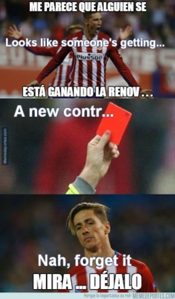 Zero to hero: Barcelona - Atletico in memes feat: Torres' red card