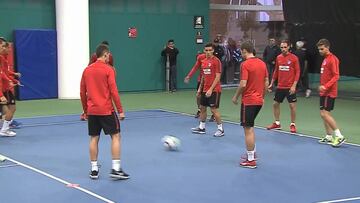 El Atlético se prepara para el juego contra Toluca