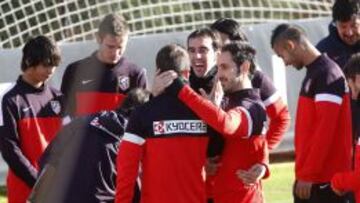Entrenamiento del Club Atlético de Madrid.
