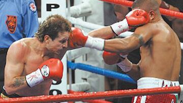 Castillejo, durante la pelea