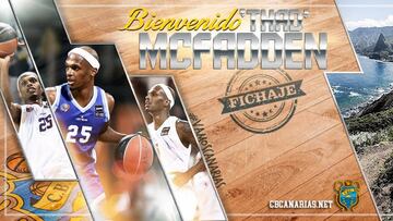 Thaddus McFadden jugar&aacute; la pr&oacute;xima temporada en el Iberostar Tenerife.