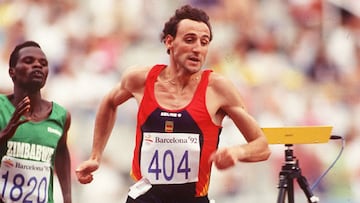 FERMIN CACHO DURANTE LAS OLIMPIADAS DE BARCELONA 92
