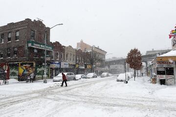 Nueva York bajo la nieve: imágenes impresionantes