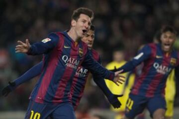 3-2. Messi festejó el tercer tanto azulgrana.