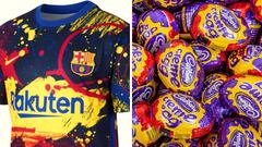Barcelona launch 'Creme Egg' inspired training shirt