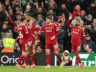 Goals from Mohamed Salah and Ryan Gravenberch bring Liverpool’s four-game losing run to an end against Aston Villa.