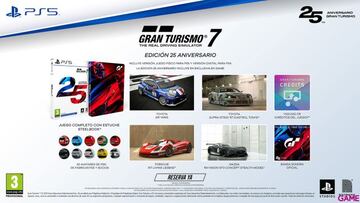 Gran Turismo 7 Edici&oacute;n 25 Aniversario, contenidos completos por reservar en GAME Espa&ntilde;a.
