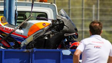 01/05/23  MOTOCICLISMO MOTOGP MOTO GP JOAN MIR PROBANDO EL NUEVO CHASIS KALEX DE HONDA