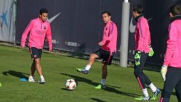 El Barcelona prepara el duelo ante el Paris Saint Germain.