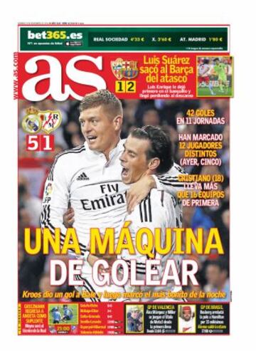 Las portadas de AS de noviembre