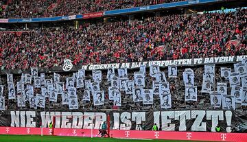 En el Da Internacional de las Vctimas del Holocausto, aficionados del Bayern mostraron imgenes de socios  que  fueron  perseguidos por el Holocausto. Se exhibi una gran pancarta con el lema Nie wieder ist jetzt! (?Nunca ms es ahora!) Antes del partido contra el Kiel se guard un emotivo minuto de silencio en memoria de los fallecidos.