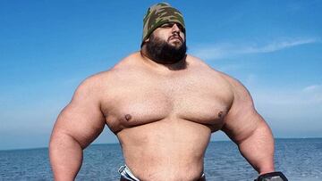 El Hulk iran¨ª desvela sus secretos para estar en forma
