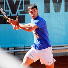 Alcaraz prepara con Dimitrov su vuelta al Madrid Open