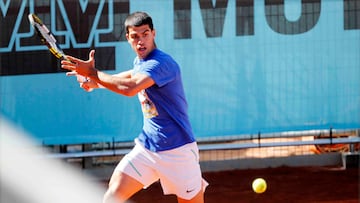 Alcaraz prepara con Dimitrov su vuelta al Madrid Open