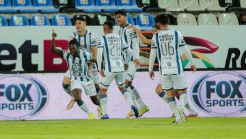 Aviles Hurtado celebrates his goal 1-0 of Pachuca during the game Pachuca vs Necaxa, corresponding to tenth round of the Torneo Apertura Grita Mexico A21 of the Liga BBVA MX, at Hidalgo Stadium, on September 23, 2021.
<br><br>
Aviles Hu