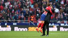 El problema de Simeone con los compañeros cuando Griezmann le abraza en los goles