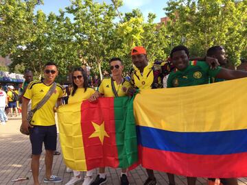 La Selección Colombia nunca está sola: Ambientazo en Getafe