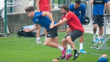 De Marcos y Guruzeta trotan en Lezama