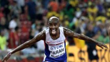 Mo Farah, vencedor en los 10.000 metros de Pek&iacute;n 2015. 