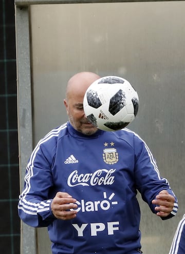 Barcelona 03 Junio 2018, EspaÃ±a
Previa al Mundial 2018
Entrenamiento de la seleccion Argentina Ciudad Deportiva Joan Gamper, Barcelona.
Jorge Sampaoli DT
Foto Ortiz Gustavo
