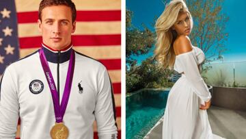 Ryan Lochte y la modelo de Playboy Kayle Rae Reid se han prometido. Imágenes: Instagram