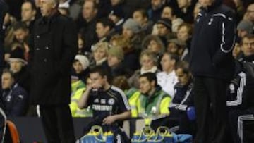 Ancelotti y Redknapp, en un Tottenham-Chelsea de 2010.