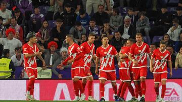 James, presente en el triunfo del Rayo sobre Valladolid