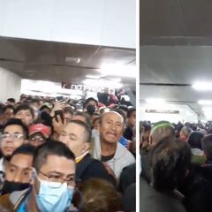 VIRAL: Así fue el caos en el Metro Pantitlán CDMX, saturación, desmayos y suspensión del servicio