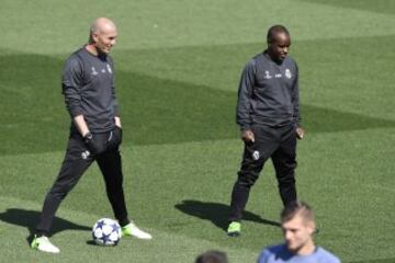 Último entrenamiento del Real Madrid antes del derbi