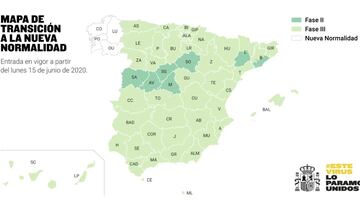 ?Qu谷 provincias entran en la fase 3 y en la nueva normalidad el lunes 15 de junio?