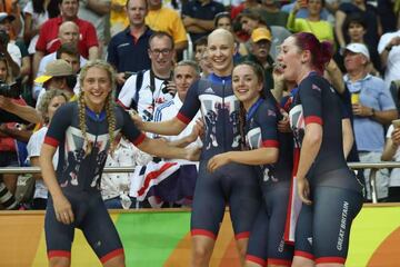 Katie Archibald, Laura Trott, Elinor Barker and Joanna Rowsell-Shand.