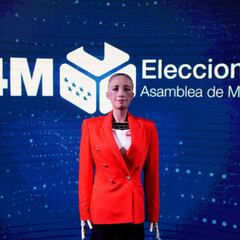 Así es Sophia, el robot para seguir los resultados de las elecciones en Madrid en directo