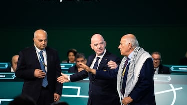 Infantino intentó conciliar en la batalla verbal Israel-Palestina y no lo consiguió.